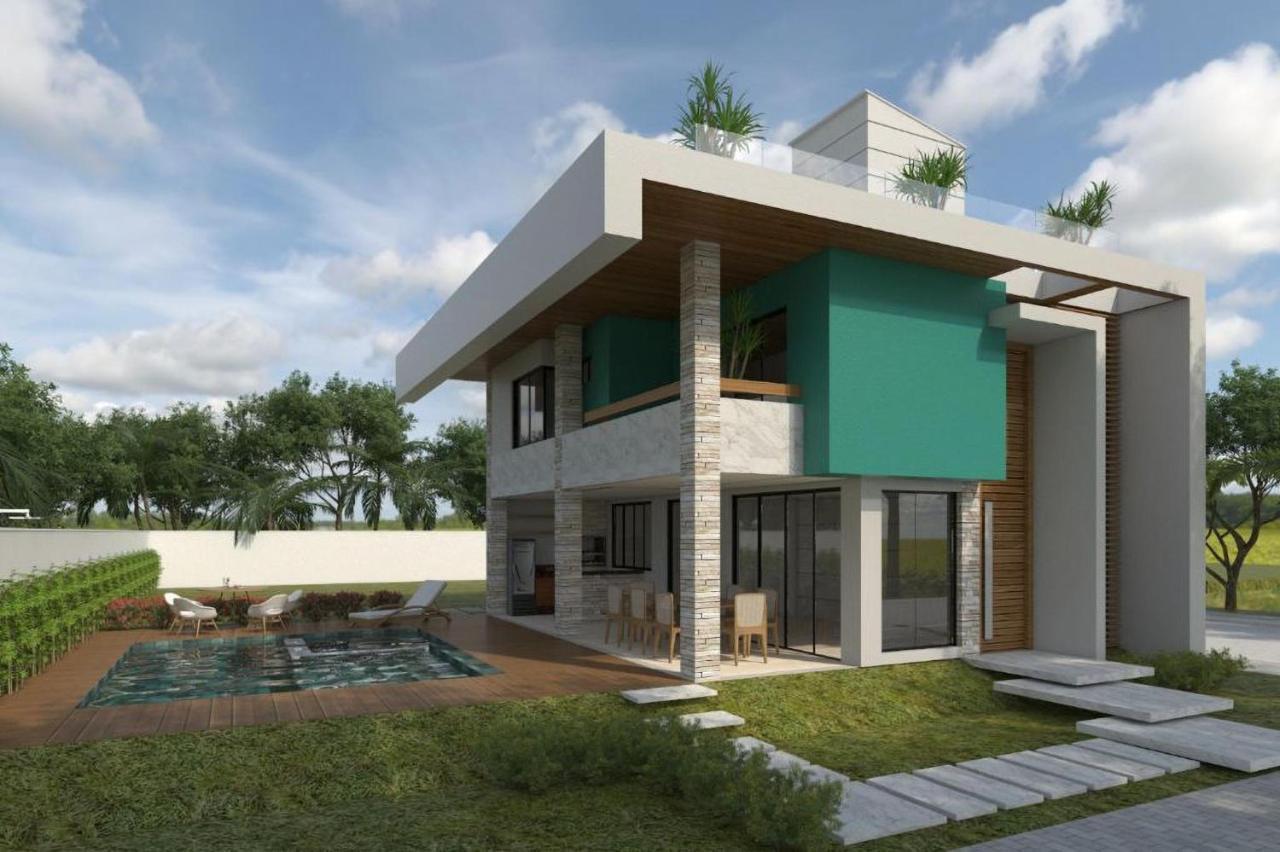 Villa Espetacular Casa De Charme Em Sao Miguel Do Gostoso - Salou Esterno foto